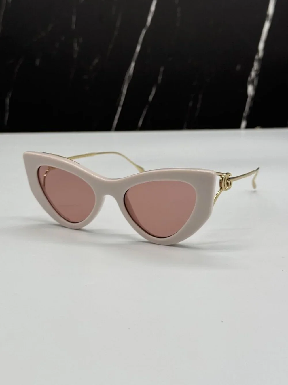 NEW GUCCI GG1565S 003 GOLD/PINK WOMEN SUNGLASSES